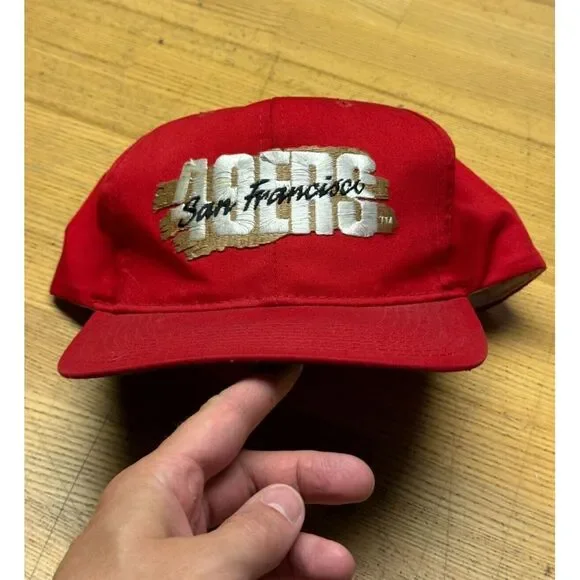 Vintage San Francisco 49ers Hat Snapback Pro Model New Era Splash Spellout - Picture 4 of 10